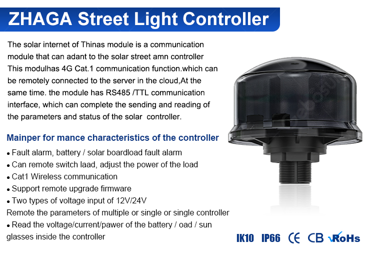 LoRa Antenna Detail on Split Type Solar Street Light